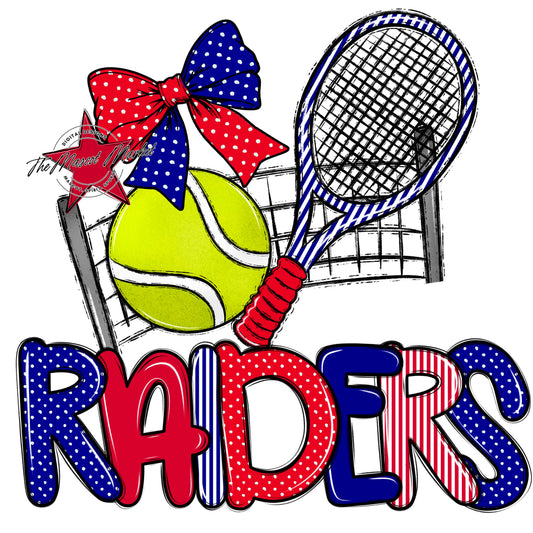 Raiders Tennis Spirit Design-Blue & Red