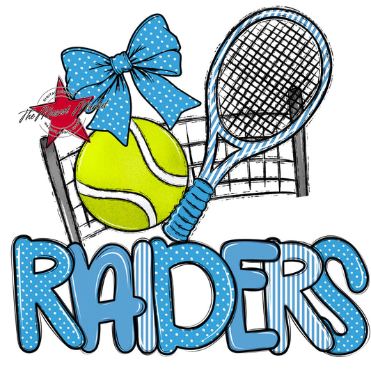 Raiders Tennis Spirit Design-Carolina Blue