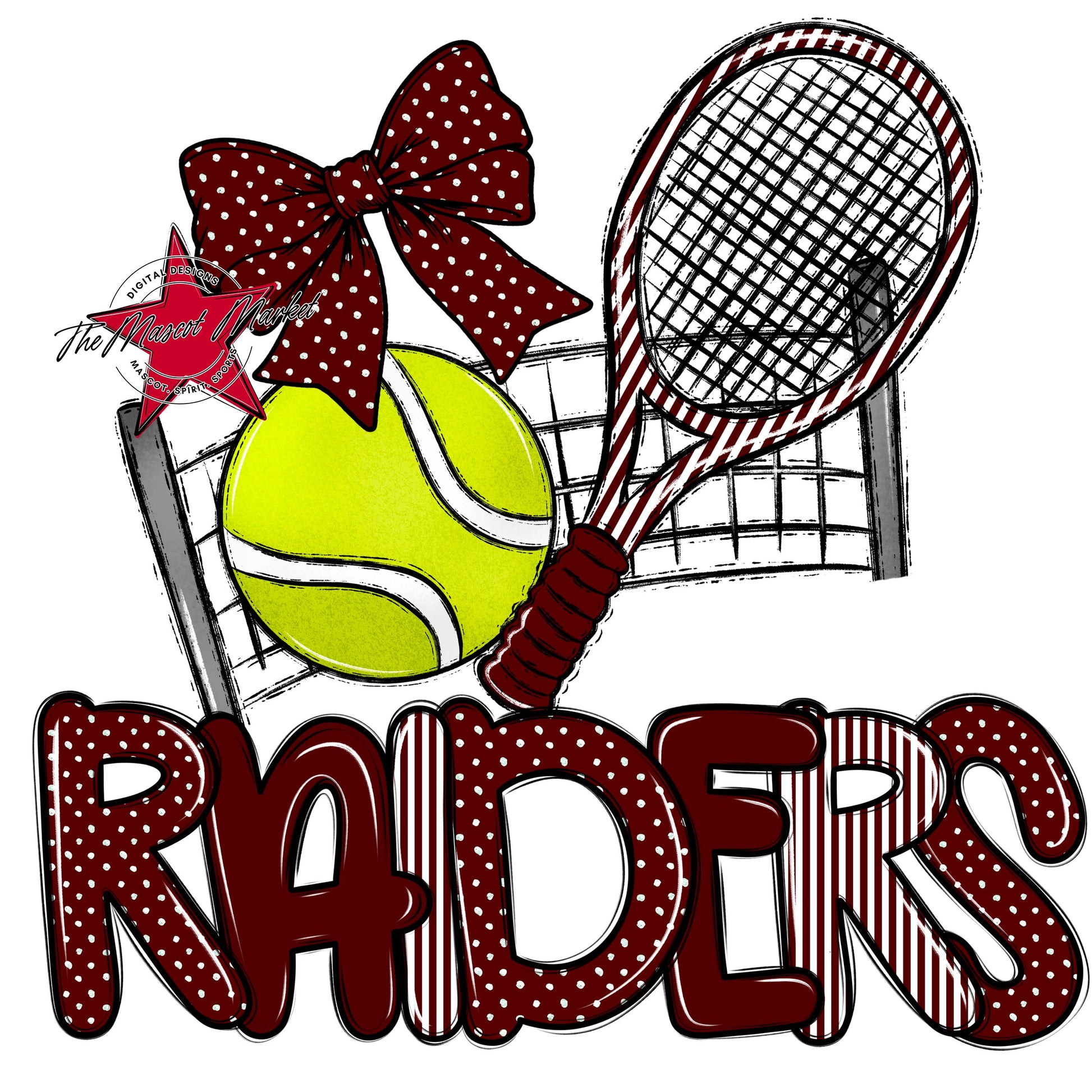 Raiders Tennis Spirit Design-Maroon