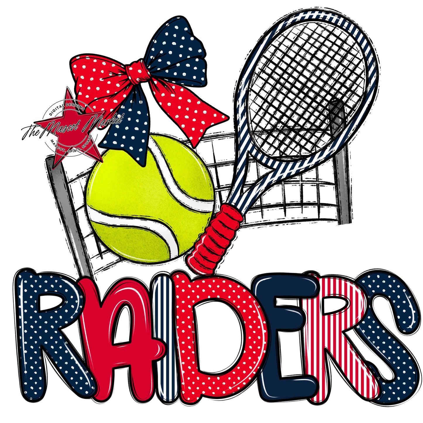 Raiders Tennis Spirit Design-Navy & Red