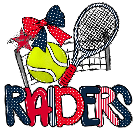 Raiders Tennis Spirit Design-Navy & Red