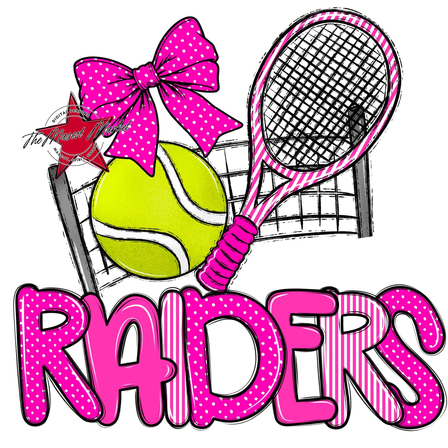 Raiders Tennis Spirit Design-Pink