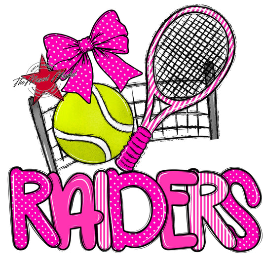 Raiders Tennis Spirit Design-Pink