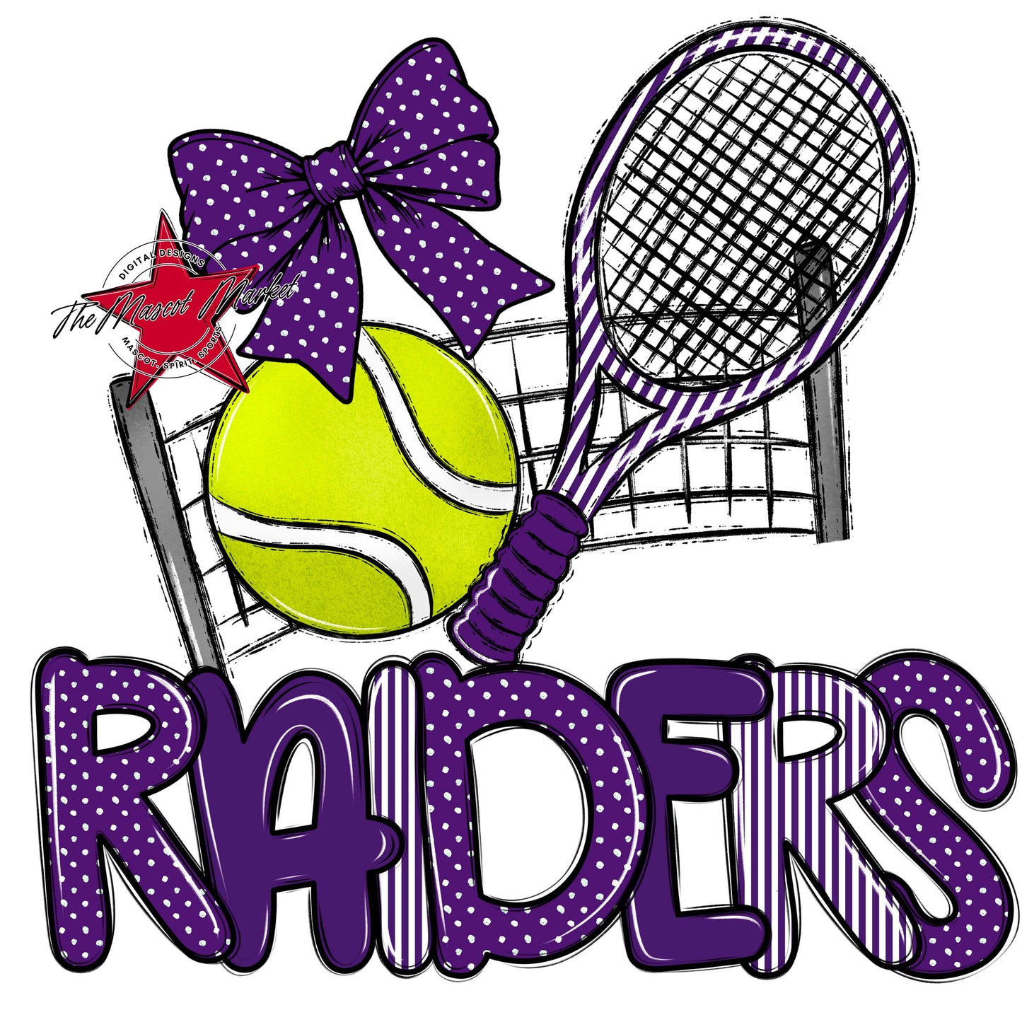 Raiders Tennis Spirit Design-Purple