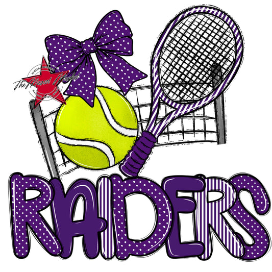 Raiders Tennis Spirit Design-Purple