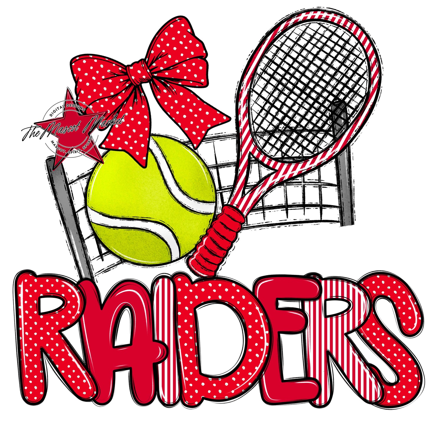 Raiders Tennis Spirit Design-Red