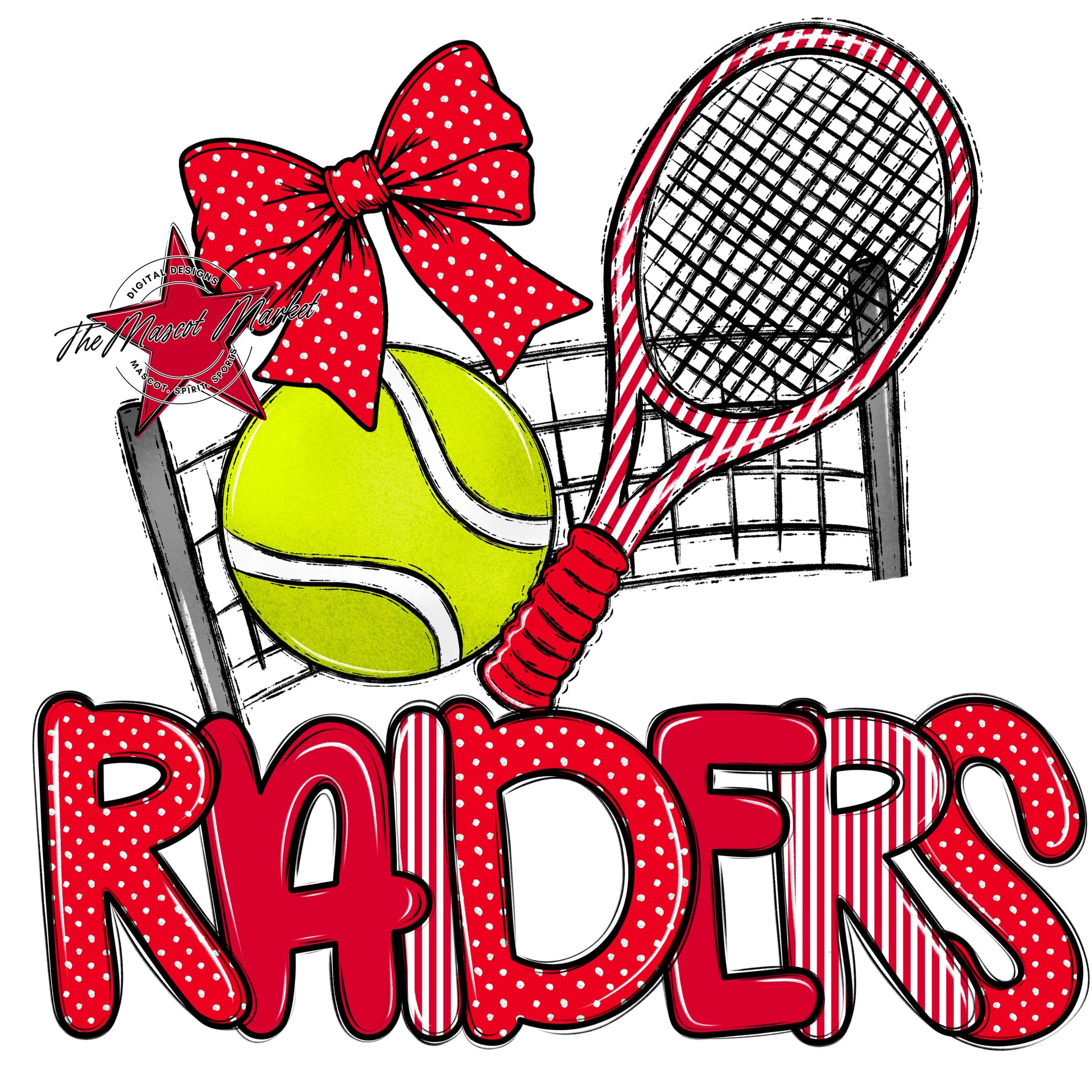 Raiders Tennis Spirit Design-Red