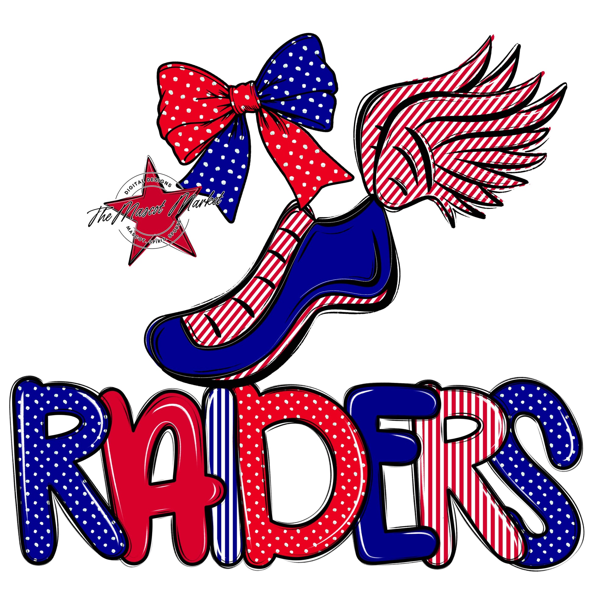 Raiders Track Spirit Design-Blue & Red