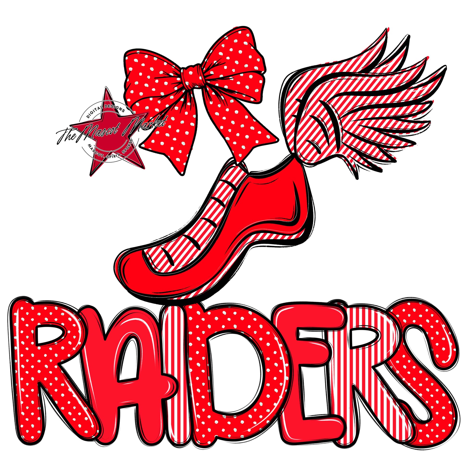 Raiders Track Spirit Design-Bright Red