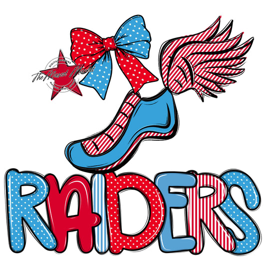 Raiders Track Spirit Design-Carolina Blue & Red