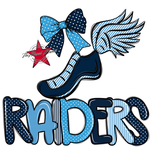 Raiders Track Spirit Design-Navy & Carolina Blue