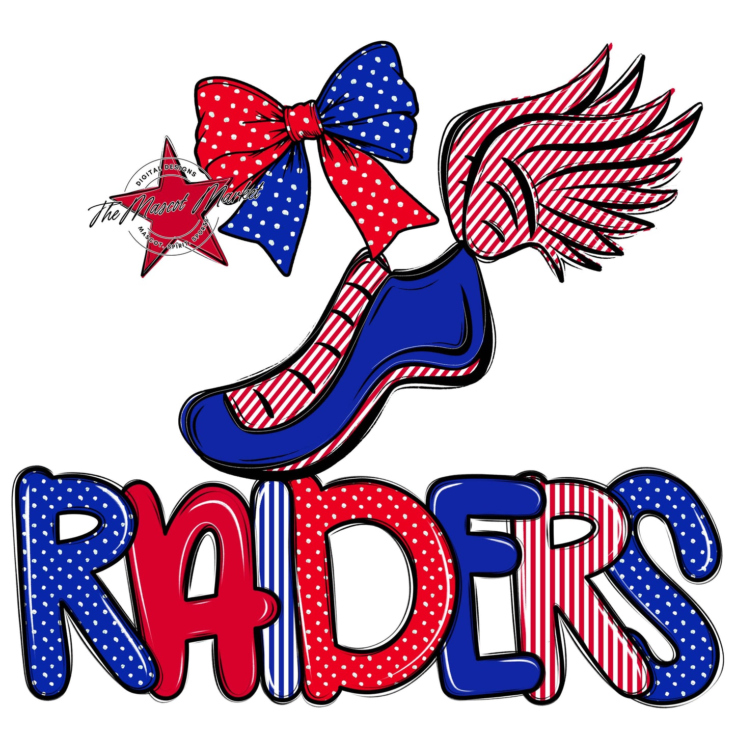 Raiders Track Spirit Design-Royal Blue & Red