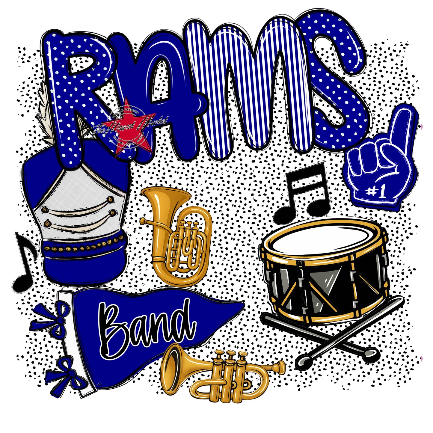 Rams Band Spirit-Blue