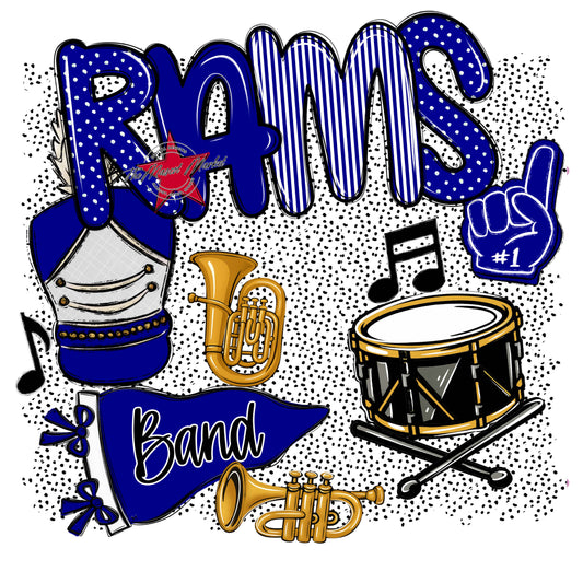 Rams Band Spirit-Blue