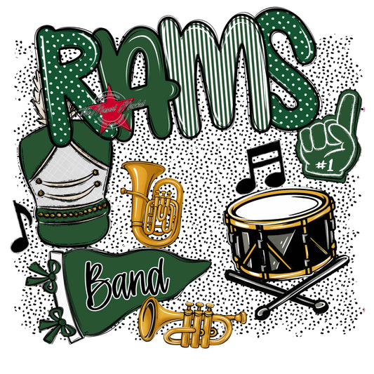 Rams Band Spirit-Green