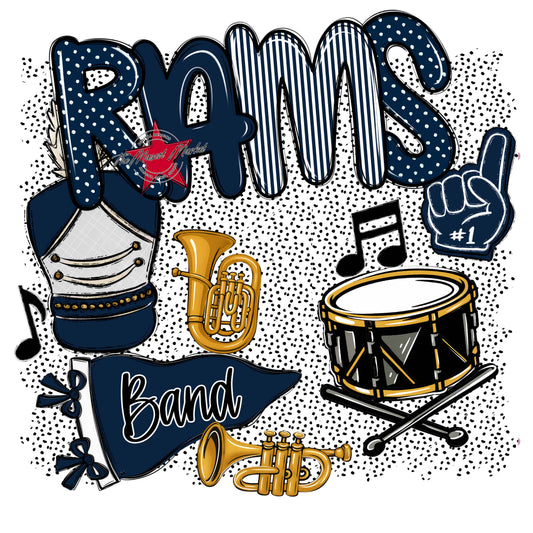 Rams Band Spirit-Navy