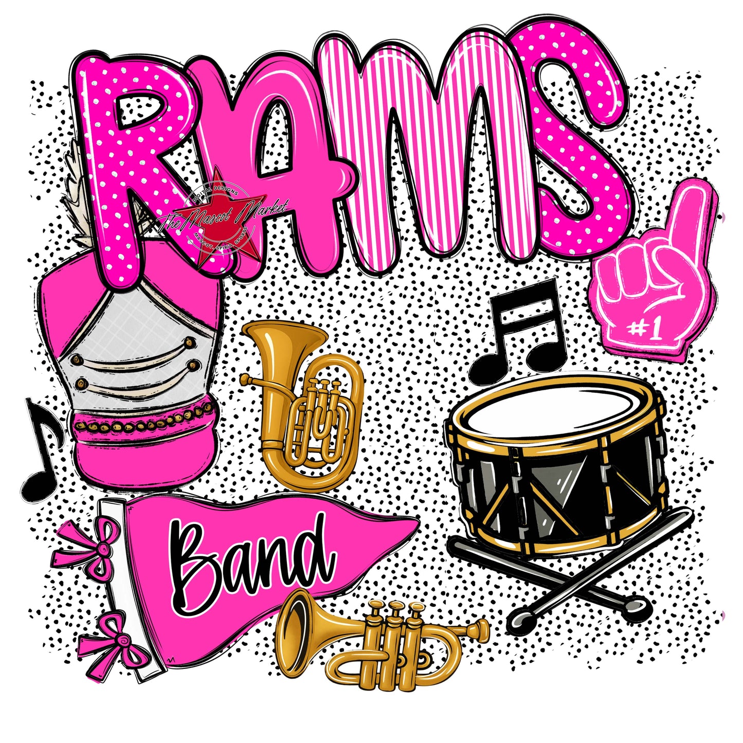 Rams Band Spirit-Pink