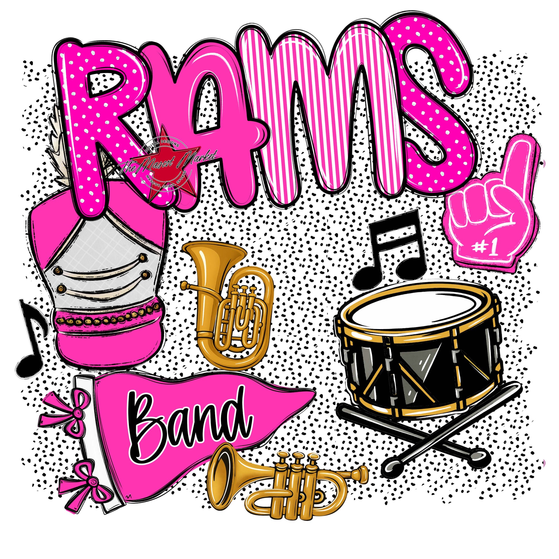 Rams Band Spirit-Pink