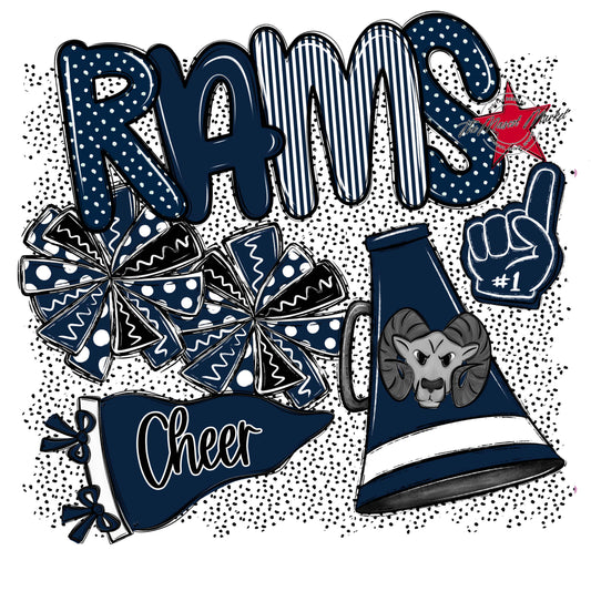 Rams Cheer Spirit-Navy