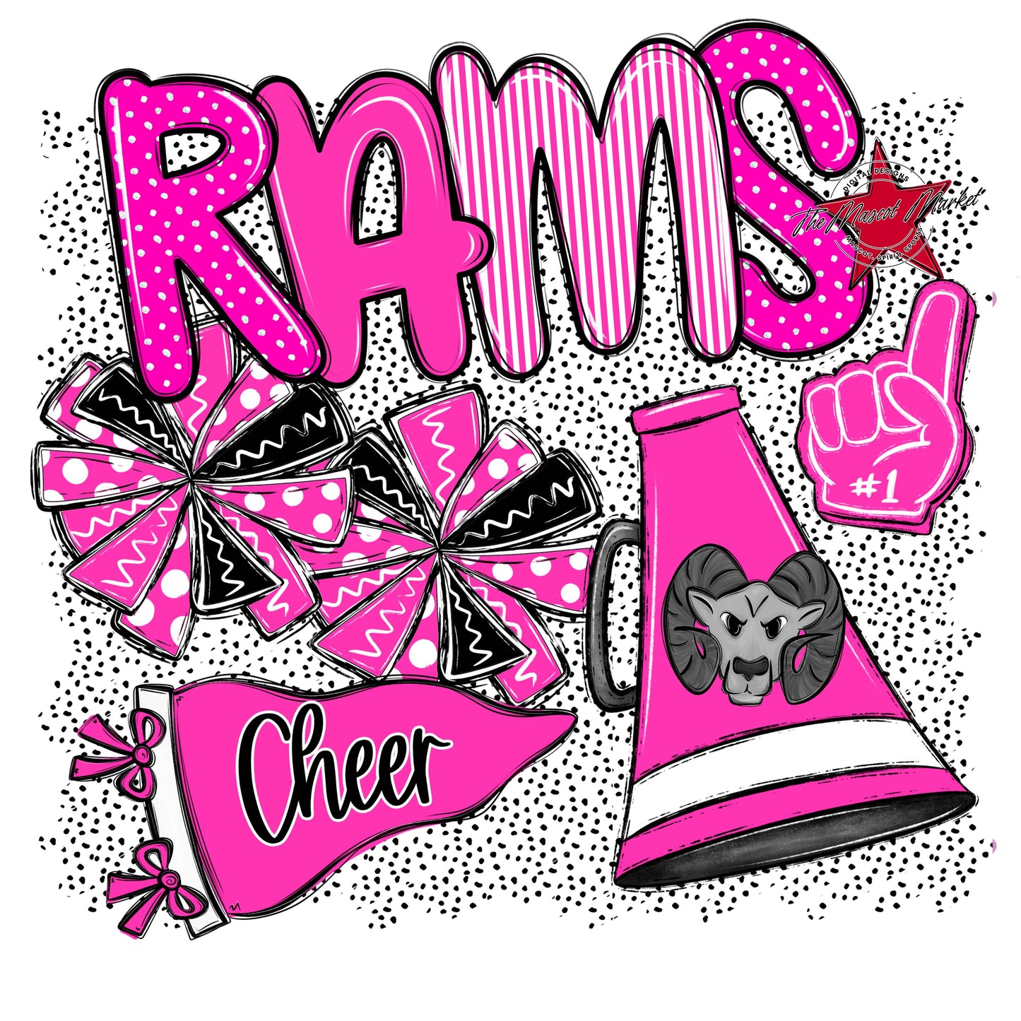 Rams Cheer Spirit-Pink