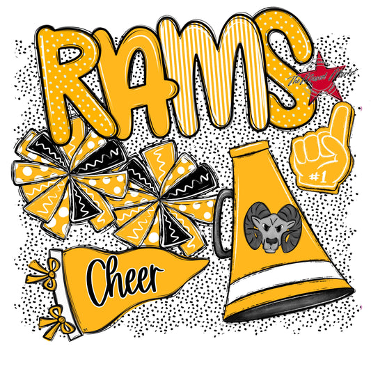 Rams Cheer Spirit-Yellow