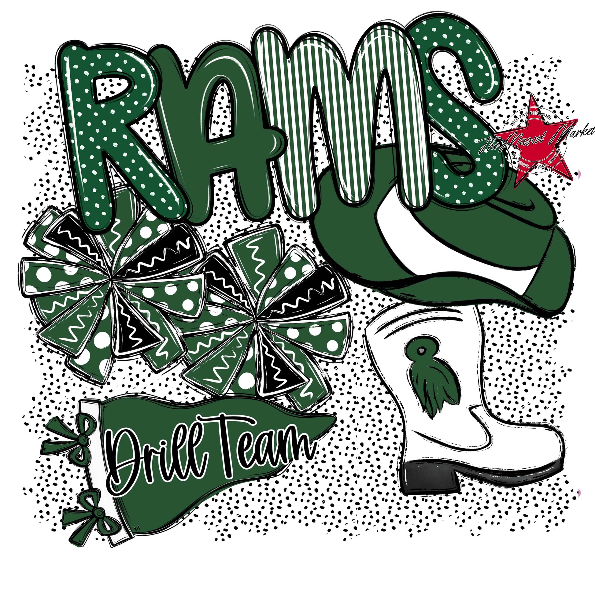 Rams Drillteam Spirit-Green