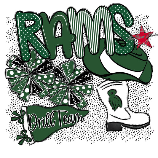 Rams Drillteam Spirit-Green