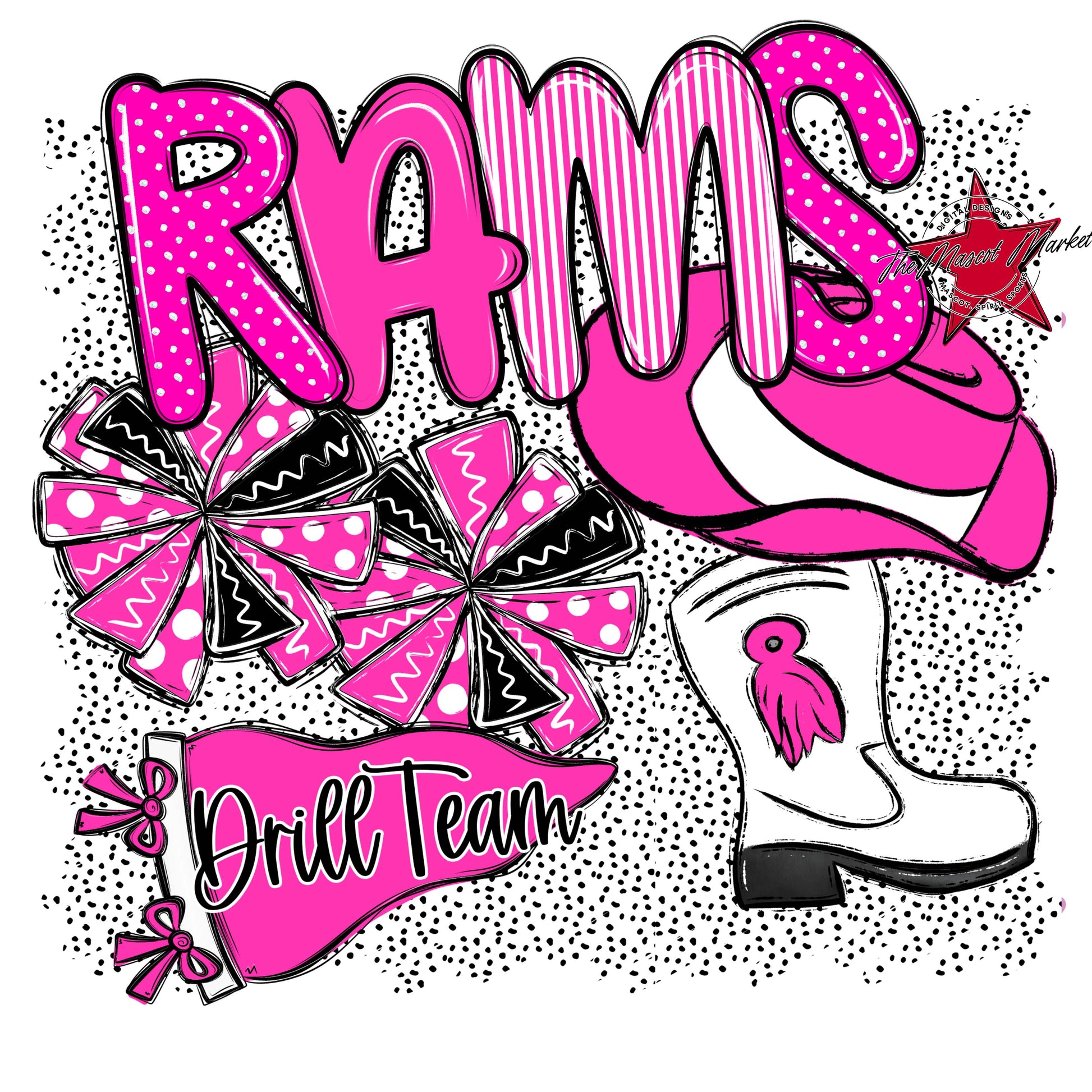 Rams Drillteam Spirit-Pink