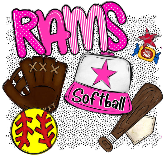 Rams Softball Spirit-Pink
