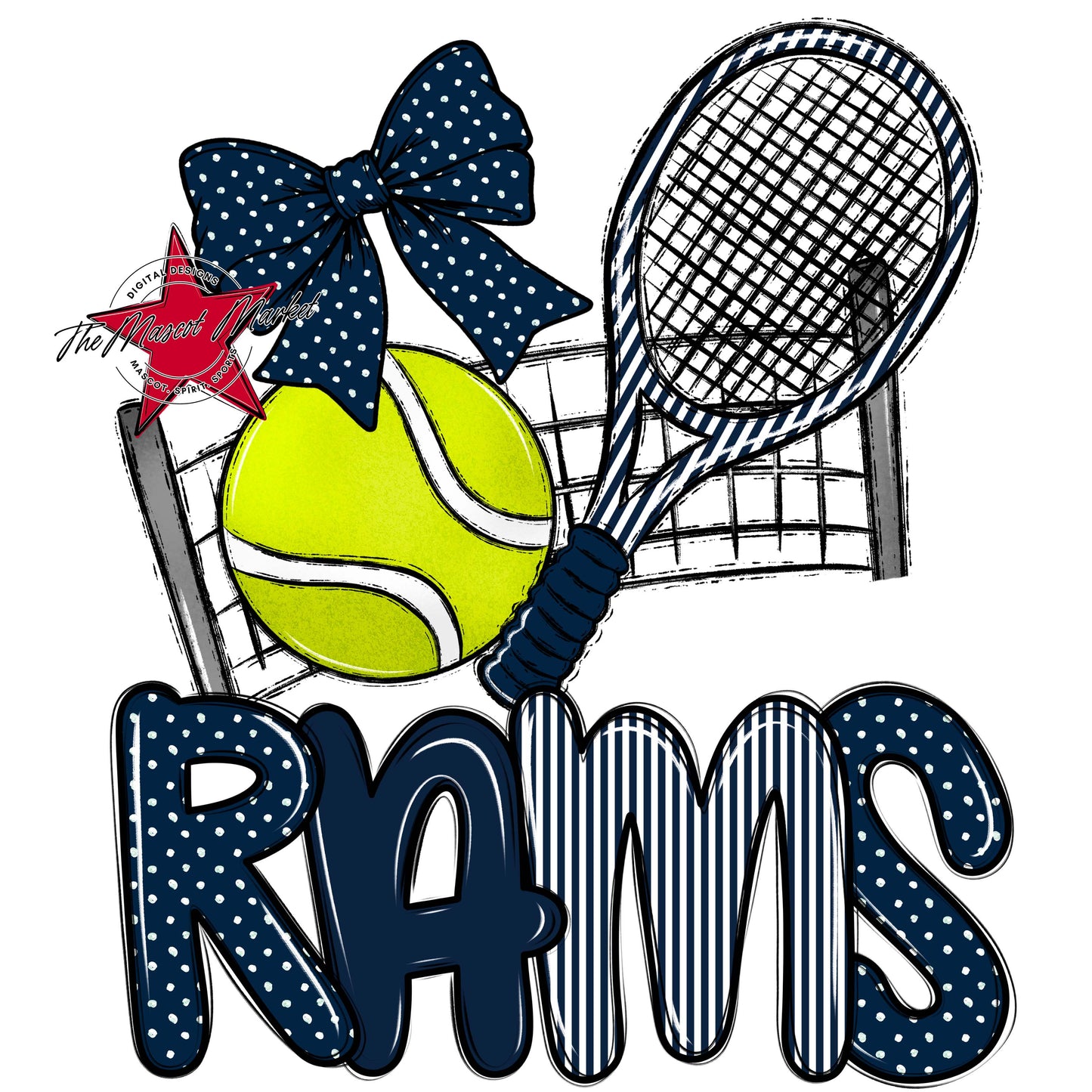 Rams Tennis Spirit Design-Navy