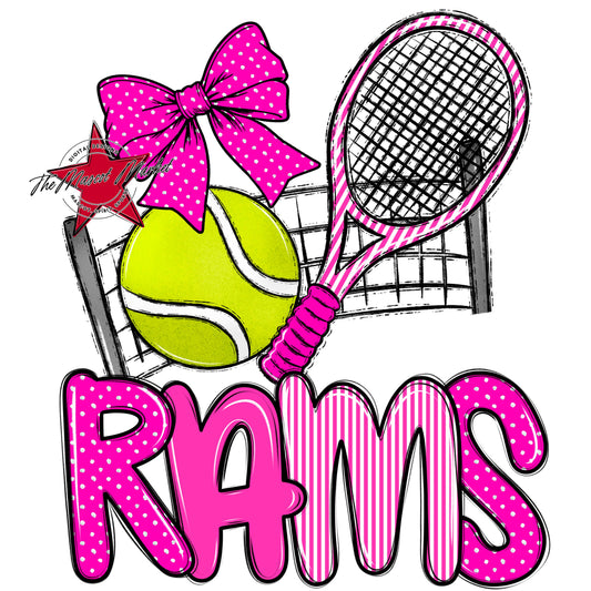 Rams Tennis Spirit Design-Pink