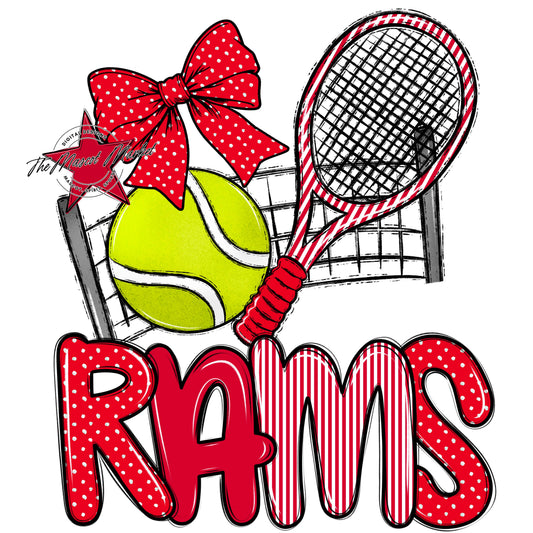 Rams Tennis Spirit Design-Red