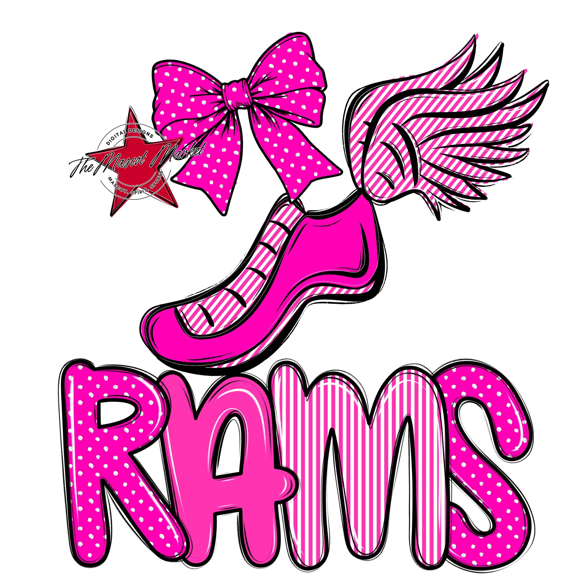 Rams Track Spirit Design-Pink
