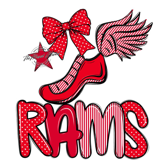 Rams Track Spirit Design-Red