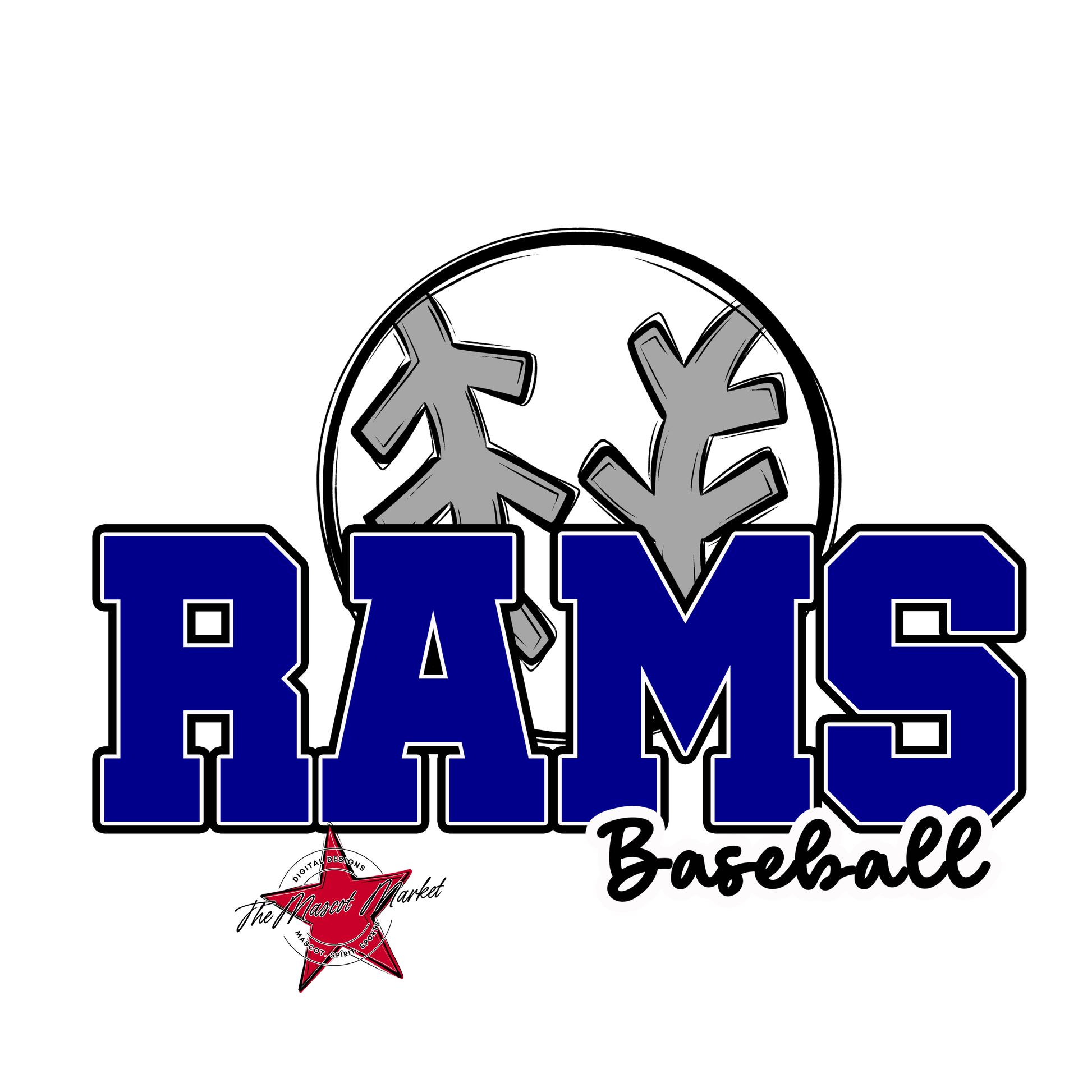 Rams Varsity Baseball-Blue
