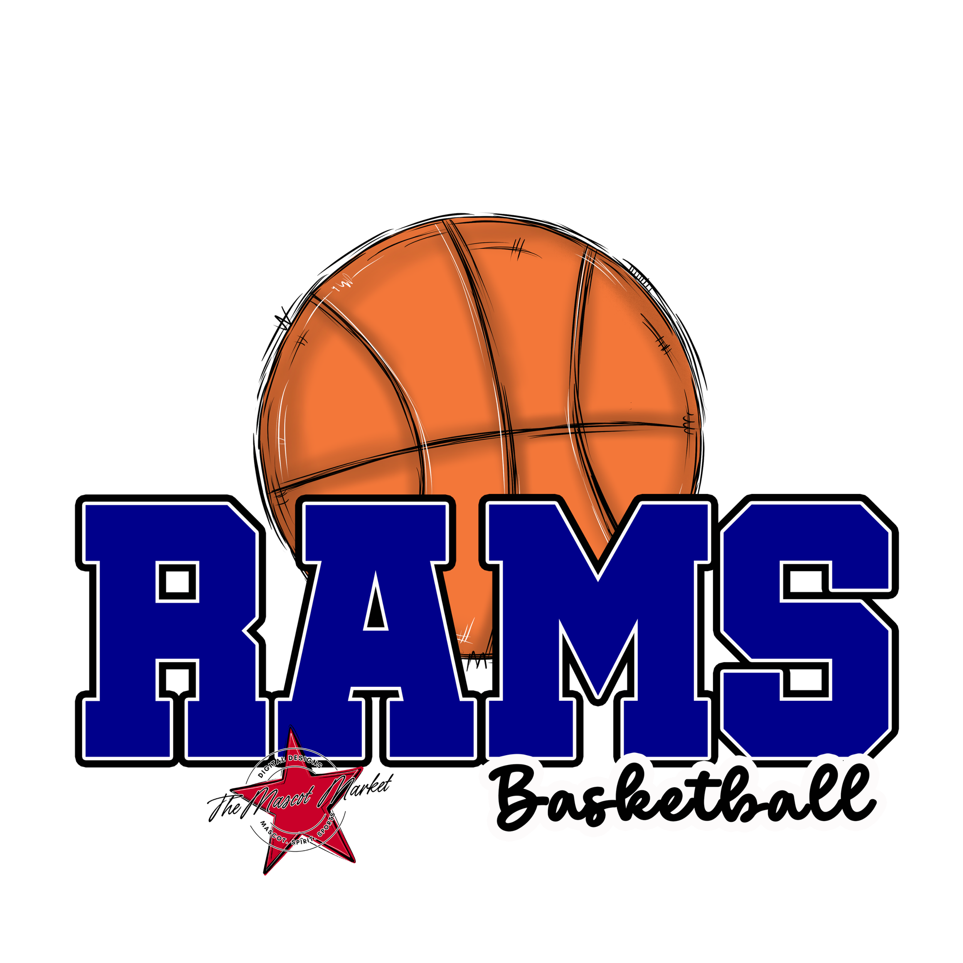 Rams Varsity Basketball-Blue