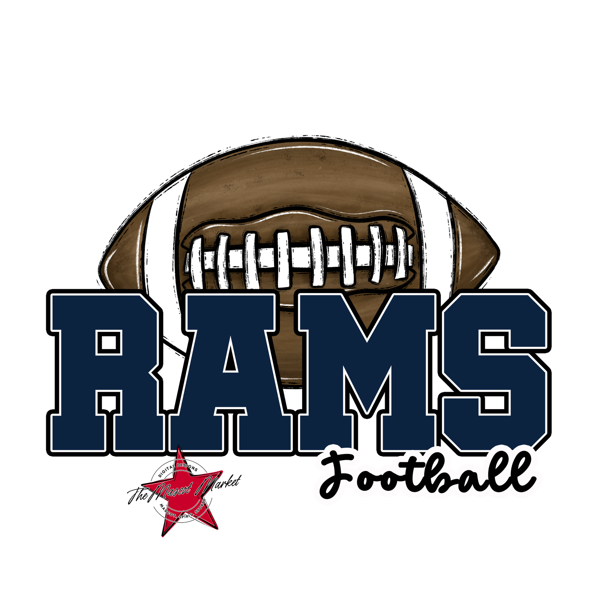 Rams Varsity Football-Navy