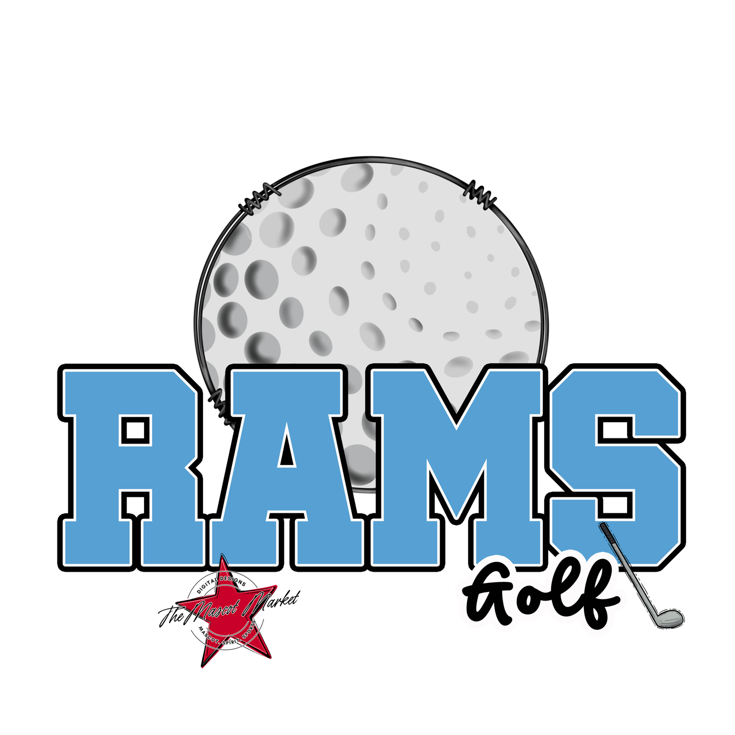 Rams Varsity Golf-Carolina Blue