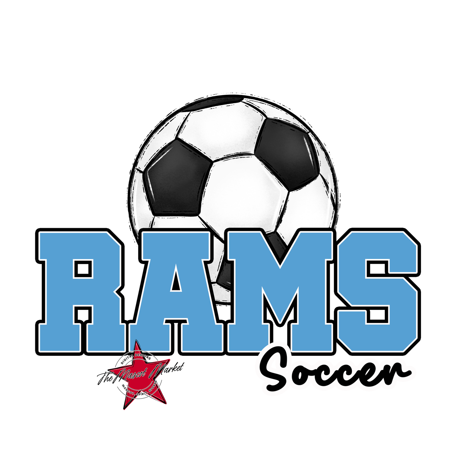 Rams Varsity Soccer-Carolina Blue