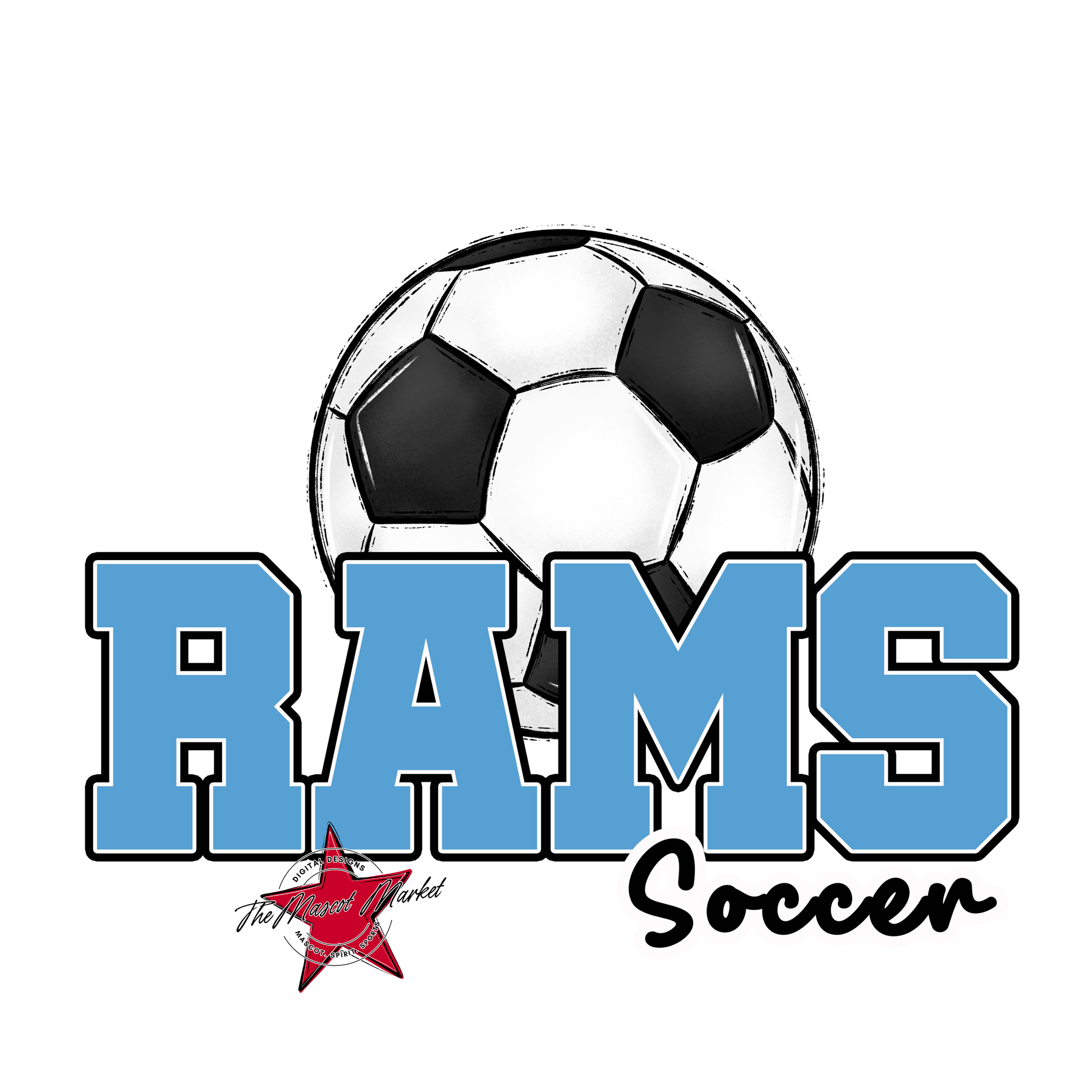Rams Varsity Soccer-Carolina Blue
