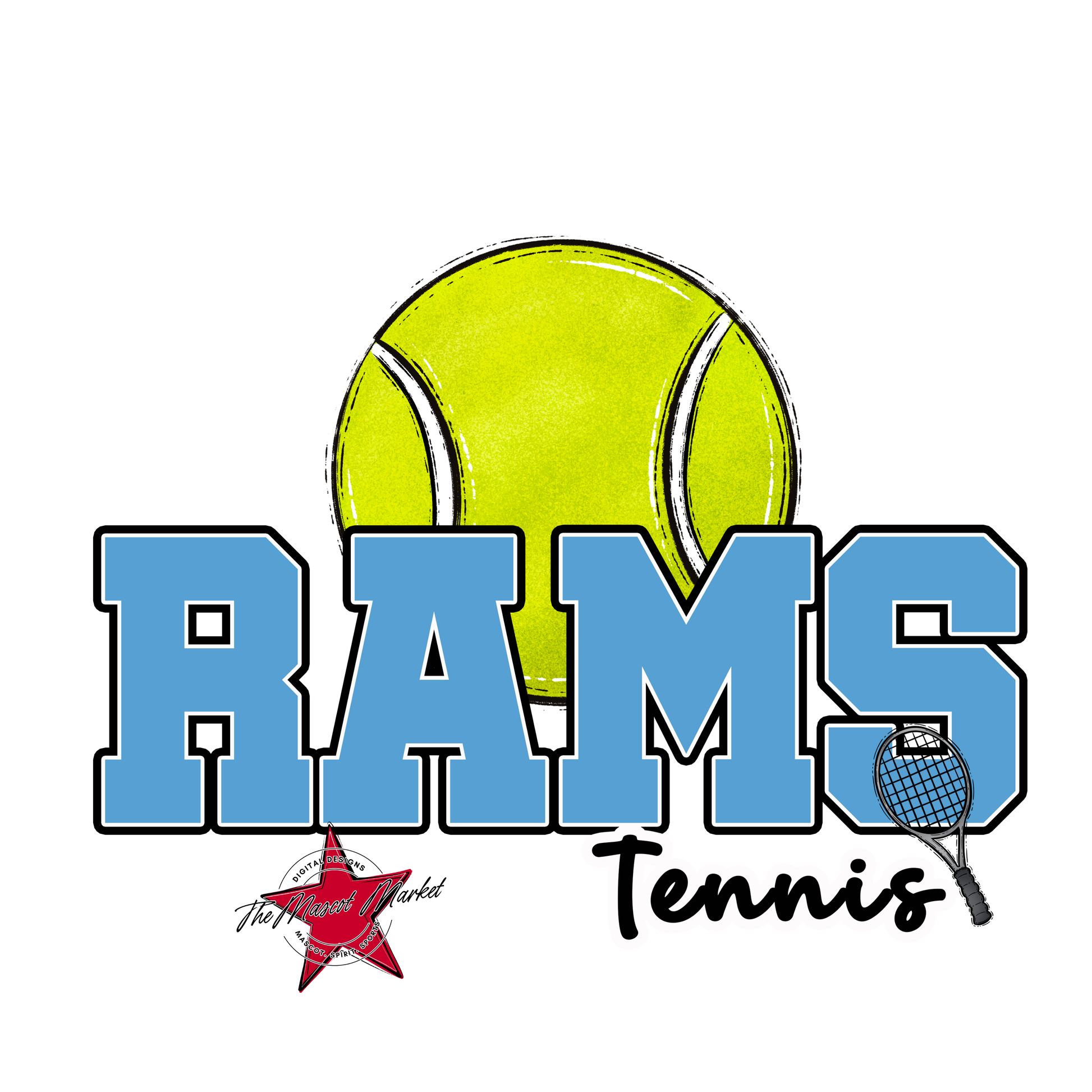 Rams Varsity Tennis-Carolina Blue