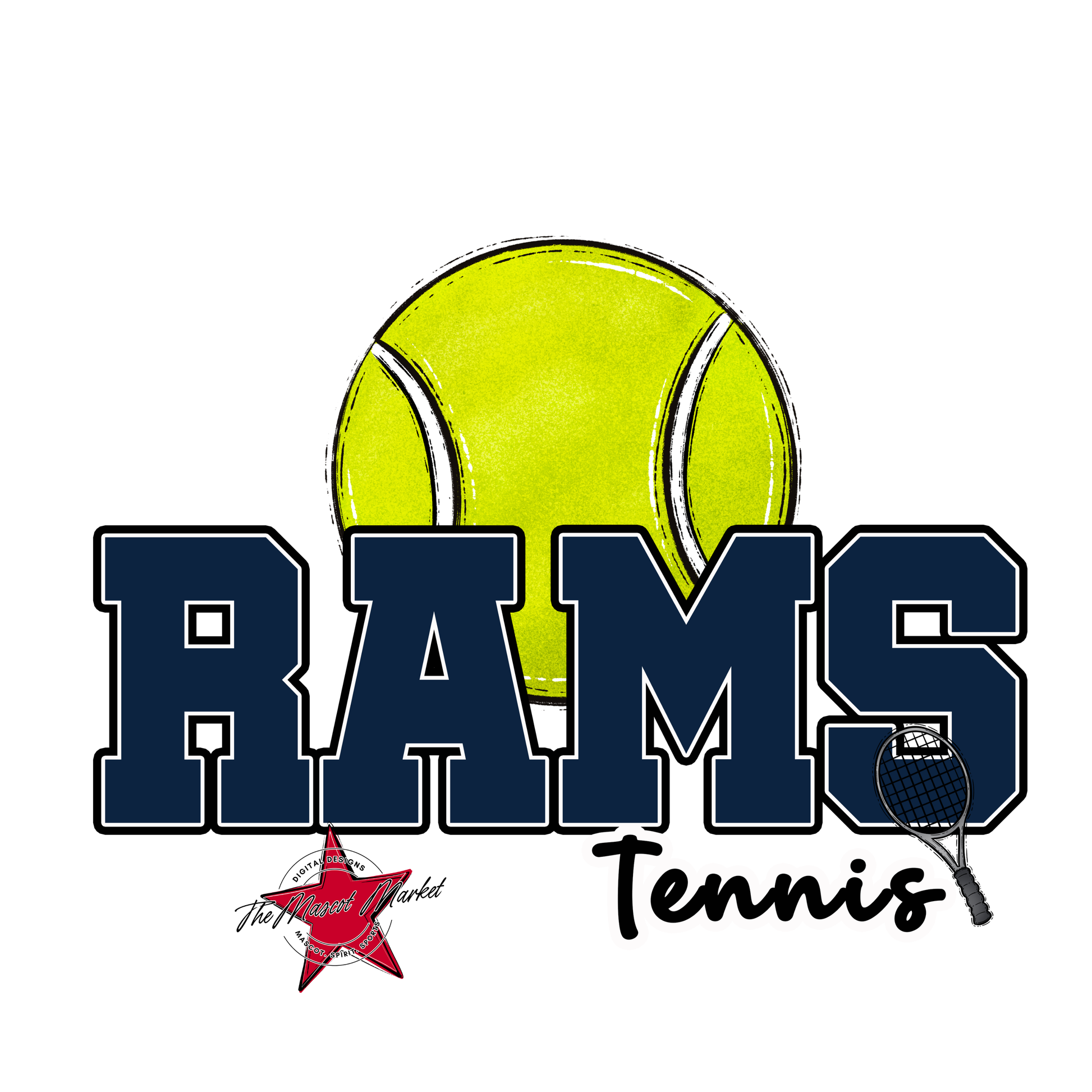 Rams Varsity Tennis-Navy