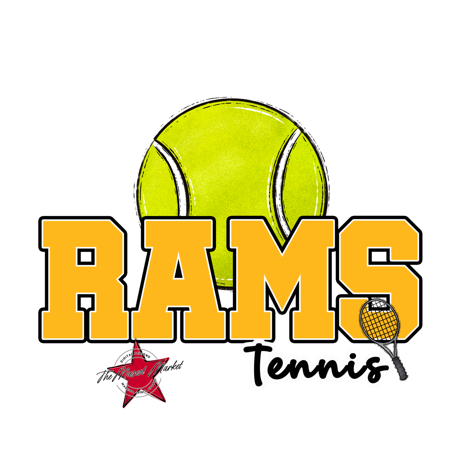 Rams Varsity Tennis-Yellow