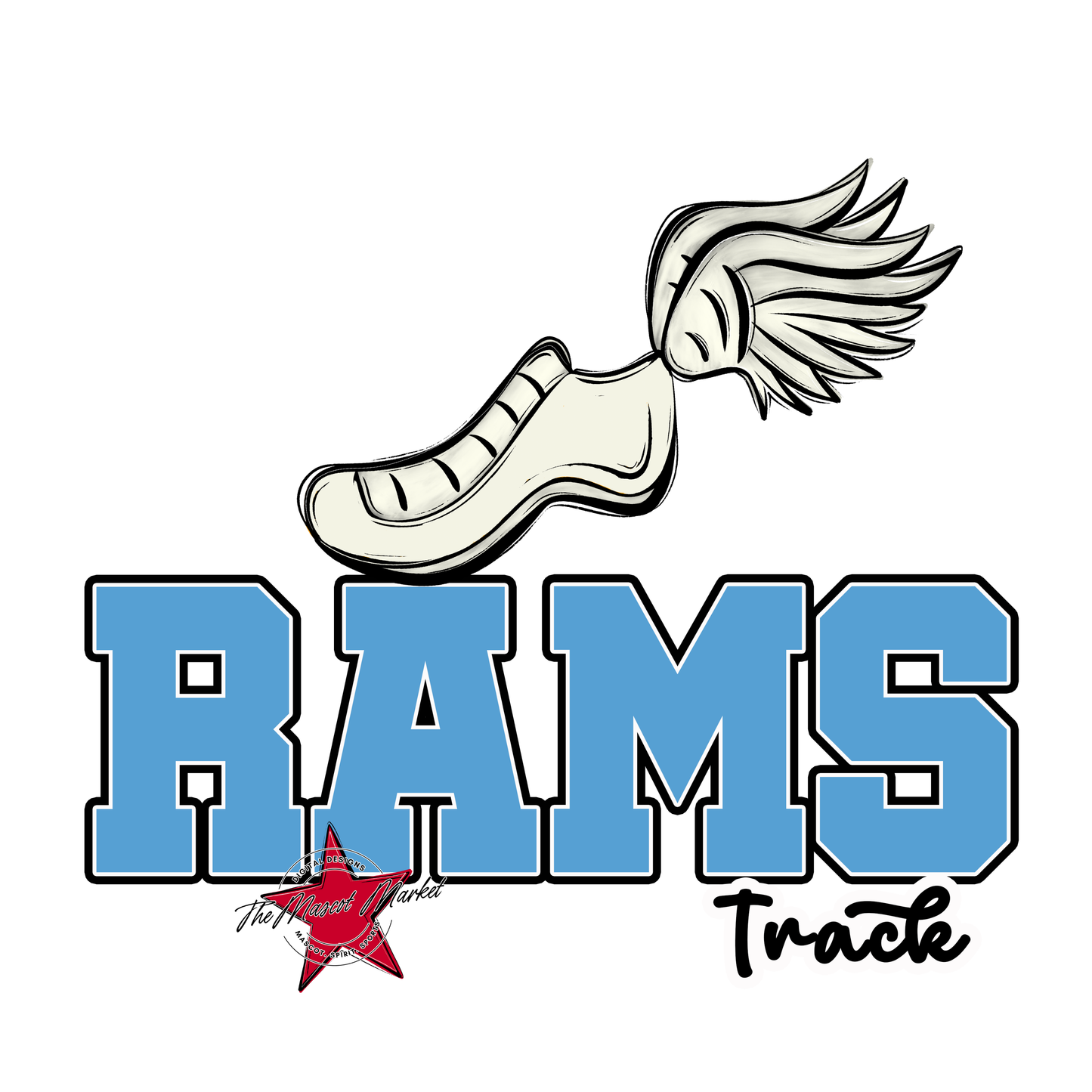 Rams Varsity Track-Carolina Blue