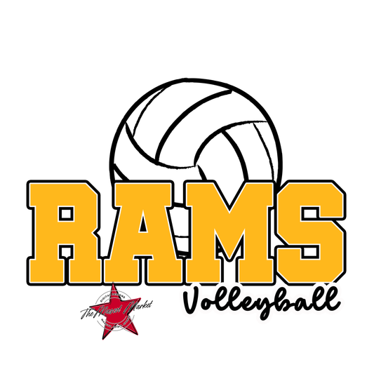 Rams Varsity Volleyball-Yellow