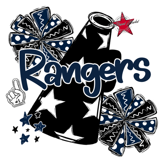 Rangers Alpha Megaphone Design-Navy