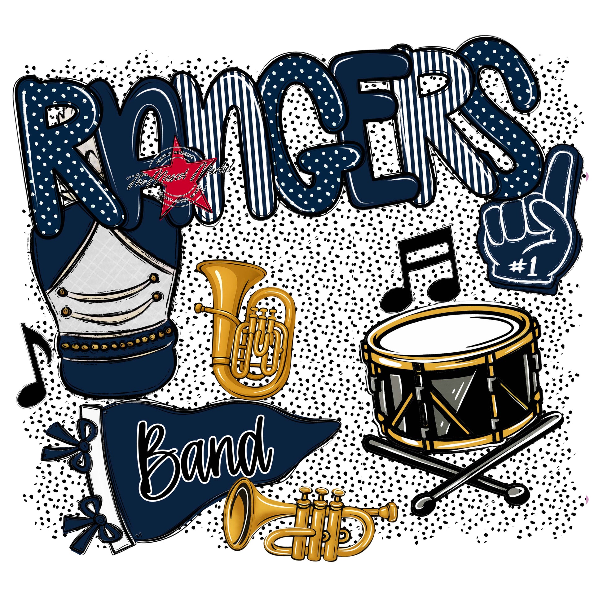 Rangers Band Spirit-Navy