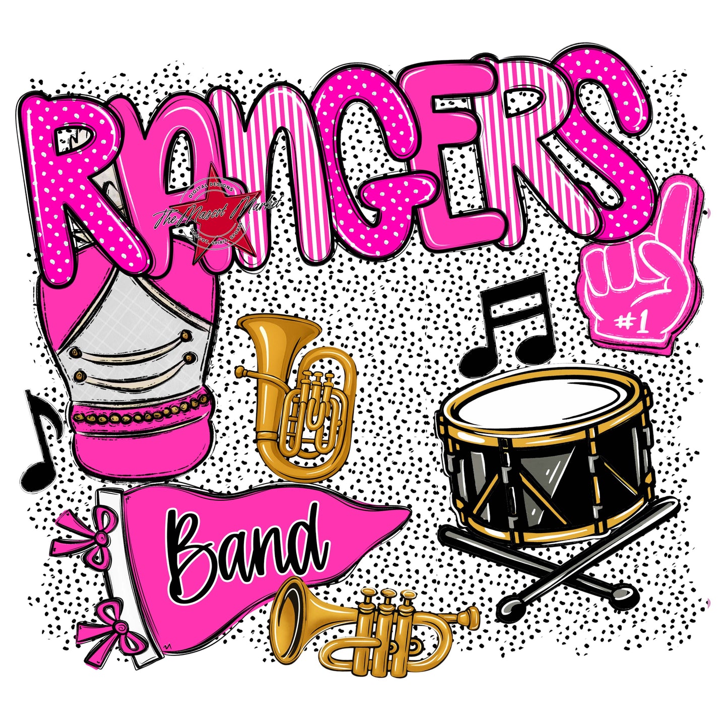 Rangers Band Spirit-Pink