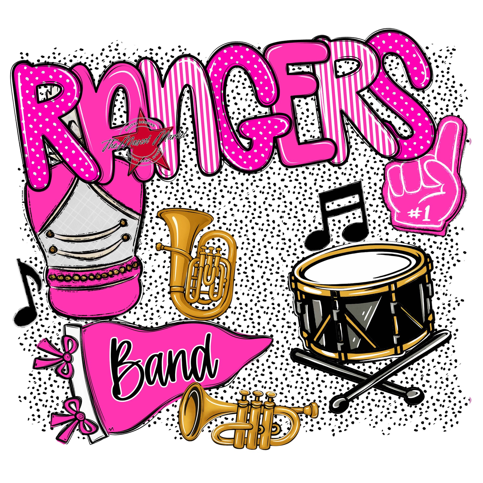 Rangers Band Spirit-Pink