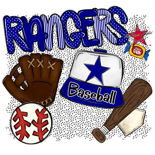 Rangers Baseball Spirit-Blue